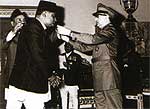 receiving award 